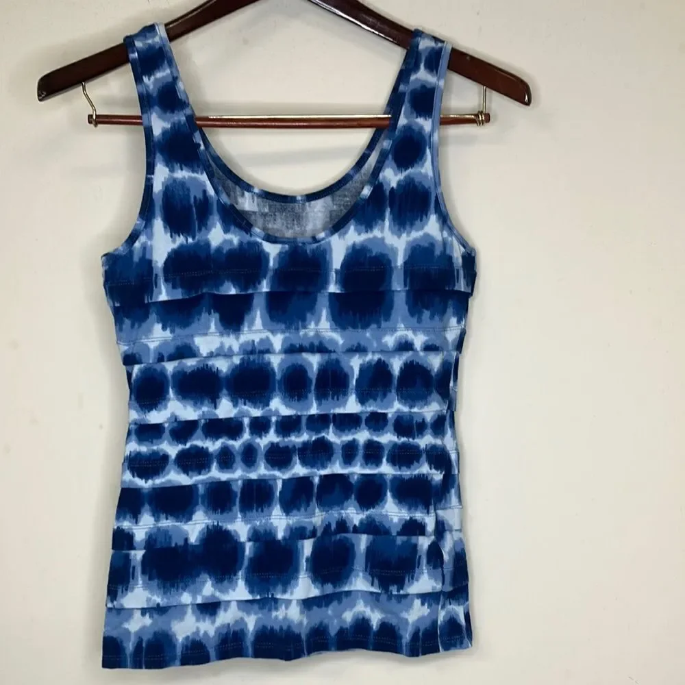NWT WET SEAL L Tie Dye Tiered Top